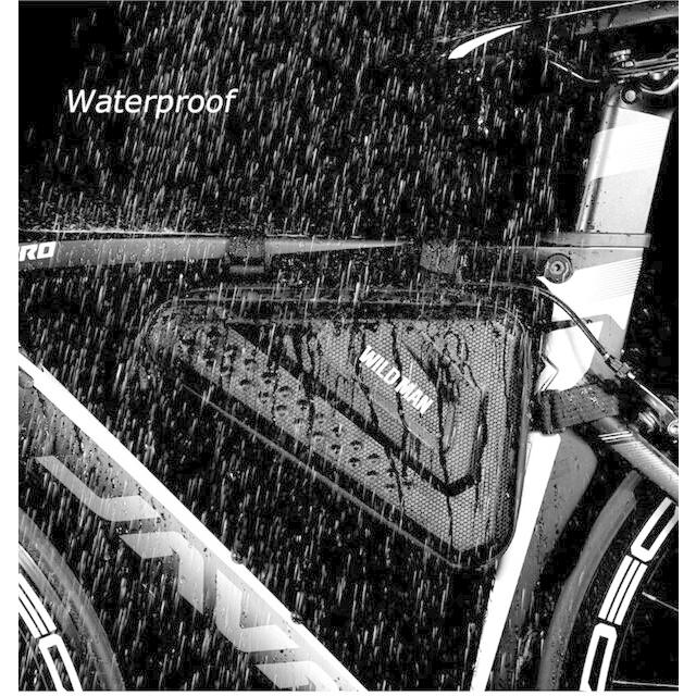 野生の男ハードシェルマウンテン自転車フレームバッグ防雨道路サイクリングツールバッグバイクトライアングルバッグmtbアクセサリー｜cyukusou｜23