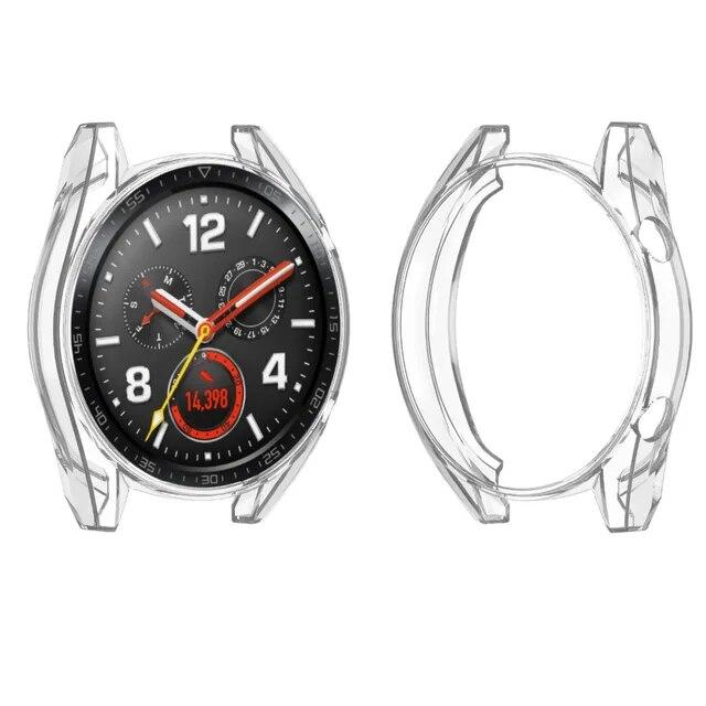 Huawei watch gtケースのためのhuawei watch gtストラップバンドカバーソフトtpuメッキオールラウンド保護ケースシェル腕時計｜cyukusou｜20