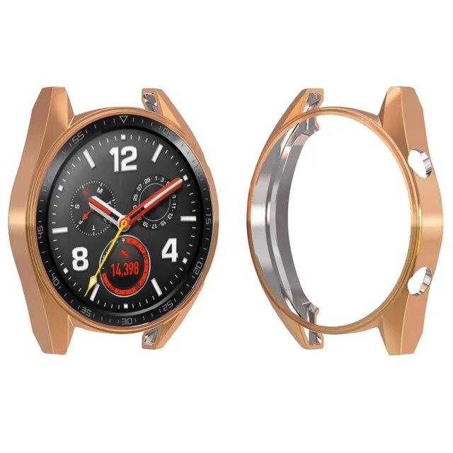 Huawei watch gtケースのためのhuawei watch gtストラップバンドカバーソフトtpuメッキオールラウンド保護ケースシェル腕時計｜cyukusou｜22