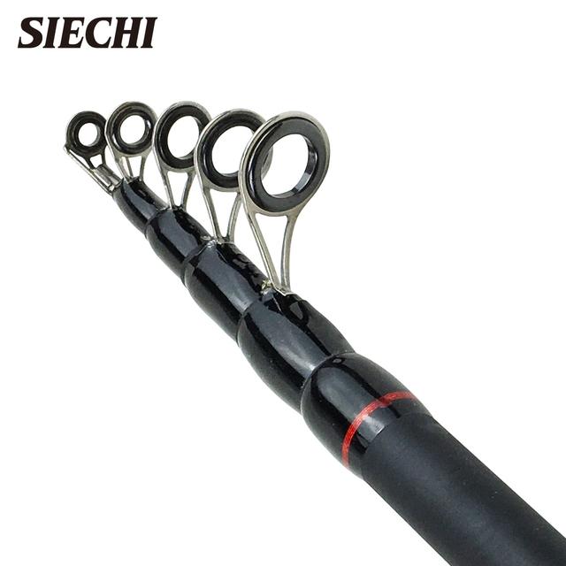 Siechi-スピニングおよびベイトキャスティングフィッシングロッド,ブラック,トラベル,ルアーフィッシング用,10?40g,1.8m,2.1m,2.｜cyukusou｜03