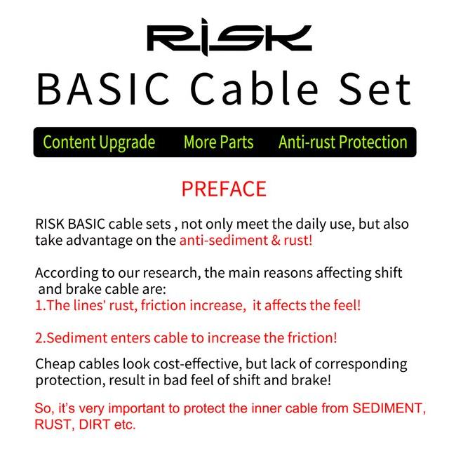 リスク自転車シフトギアディレイラー/ブレーキキット線管ラインホース基本ブレーキ/シフトケーブル &amp; ハウジンググループセットmtb自転車道路｜cyukusou｜17