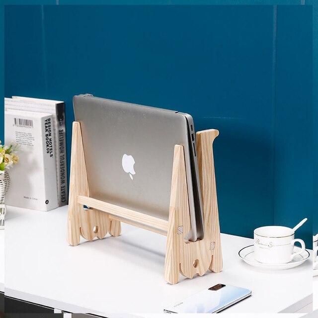 ユニバーサルラップトップ,Macbook Pro Air,iPad Pro,プロに適した取り外し可能な木製スタンド｜cyukusou｜04