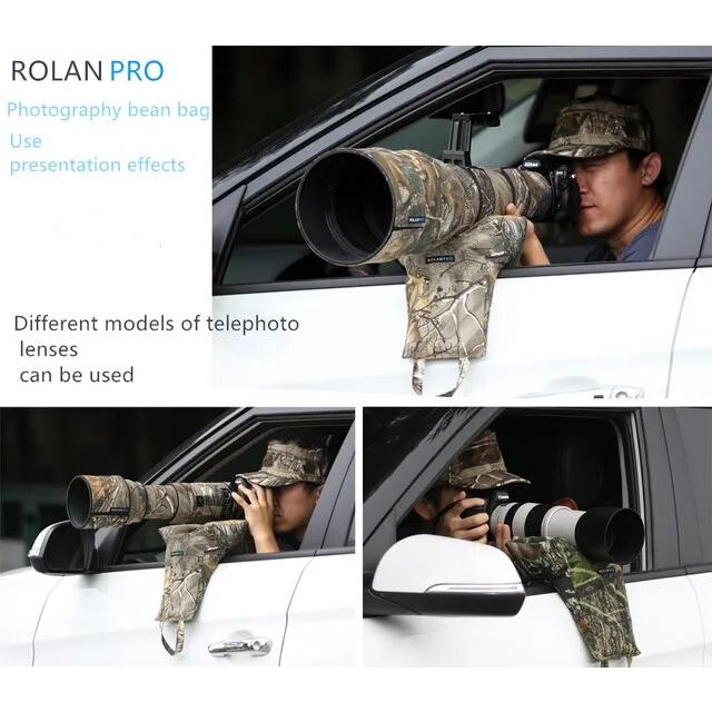 Rolanpro slr望遠レンズガンウィンドウピロースタジオビーンバッグ (ジッパー付きはセルフロードする必要があります) 空のバッグ｜cyukusou｜11