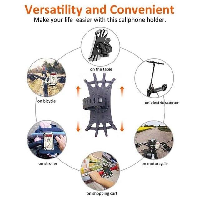 ユニバーサル自転車携帯電話ホルダー,オートバイ用シリコンハンドルバーホルダー,電話ホルダー｜cyukusou｜09