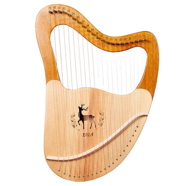 竪琴セット音楽ハープ小さな21 24 27弦木製マホガニーポータブル 