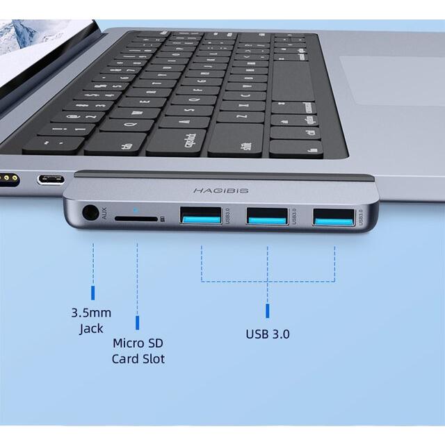 Hagibis-USB Type-cドッキングステーション,USB 2021アダプター,3.0mm,合成ポート3.5,新しいmacbook pro 1｜cyukusou｜12