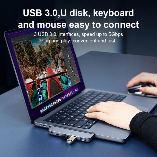 Hagibis-USB Type-cドッキングステーション,USB 2021アダプター,3.0mm,合成ポート3.5,新しいmacbook pro 1｜cyukusou｜05