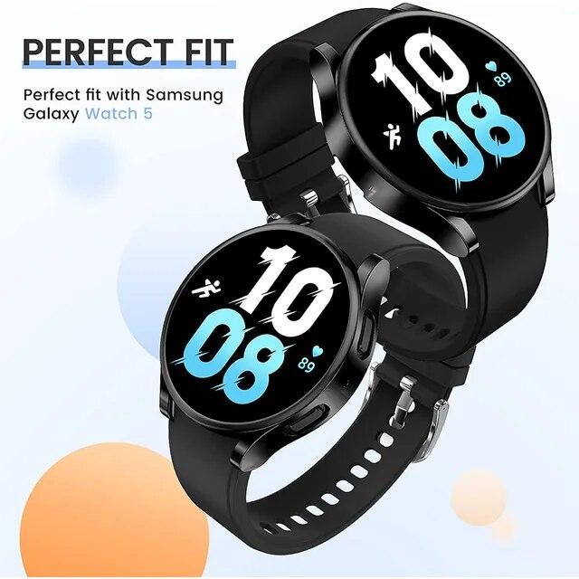 Samsung Galaxy Watch 4, 5, 6, 40mm, 44mm用シリコンpu保護カバー,完全なアクセサリー｜cyukusou｜08
