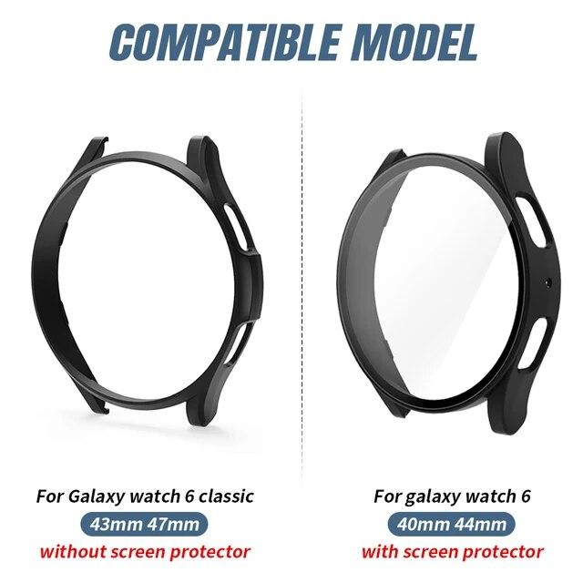 Samsung ギャラクシー腕時計 6 のための Glass+Case 44mm 40mm スクリーンの保護装置 Samsung ギャラクシー腕時計｜cyukusou｜07