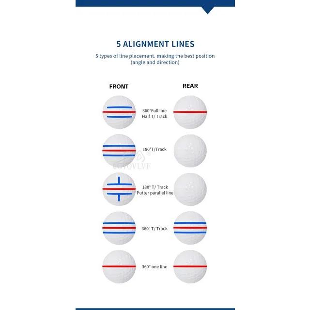 ゴルフボールマーカー、ゴルフボールラインドローイングマーカー、ゴルファー用の調整ツールキット、360度および180度ライナー、新品｜cyukusou｜13