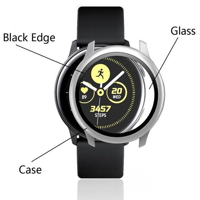 Samsung Galaxy Watch Active 2, 44mm, 40mm,強化ガラス,保護カバー｜cyukusou｜10