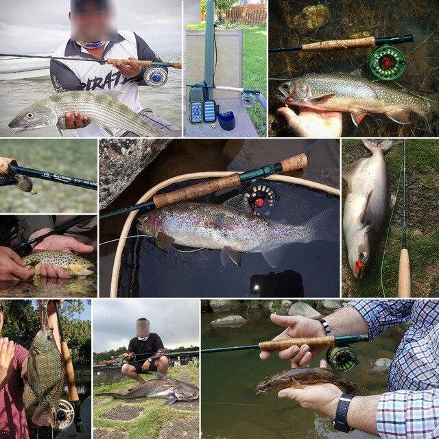 カーボンファイバー釣り竿,最高のアクセサリー,3?8wt,中速,プロファイリングリールとフライライン,トライアングルボックス｜cyukusou｜07