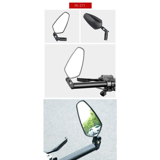 Deemount-調整可能な角度の自転車バックミラー,1ペア,広角反射鏡,左右のミラー｜cyukusou｜24