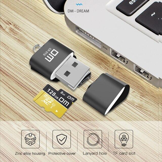 Dm CR015 microsdカードリーダーtfカードスロットusbフラッシュドライブなるコンピュータまたはのための車のusbアダプタ｜cyukusou｜07