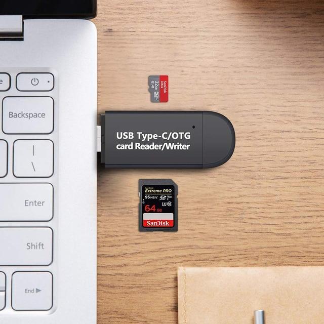 SD カードリーダー USB C カードリーダー 3 で 1 USB 2.0 TF/ミルコ SD スマートメモリカードリーダータイプ C OTG フラ｜cyukusou｜14
