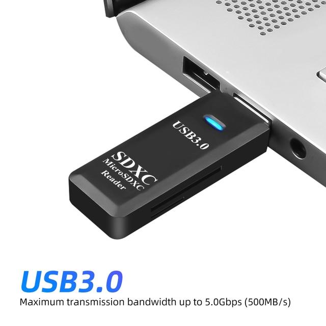 2で1カードリーダー、usb 3.0マイクロsd tfカードメモリリーダー高速マルチカードライターアダプタフラッシュドライブノートパソコンの付属品｜cyukusou｜04