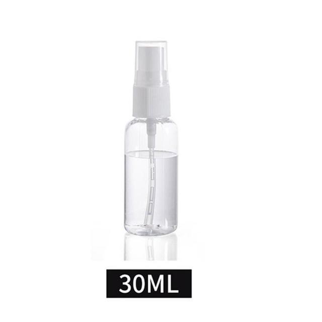 旅行用透明スプレーボトル,容量30ml/50ml/100ml,1個,詰め替え可能なボトル,手指消毒剤,アルコールディスペンサー｜cyukusou｜14