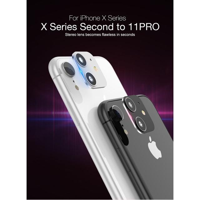 Iphone xr x xs maxから11 pro max用の9h強化ガラススクリーンプロテクター,レンズフィルムプロテクター,リアリング交換付き｜cyukusou｜15