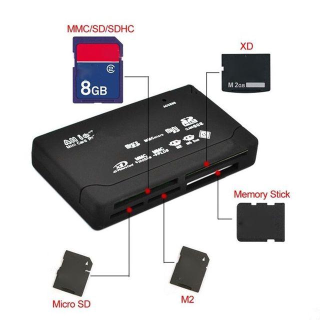USB 2.0 SDカードリーダー,1つのカードリーダーアダプターホルダーtf cf sd mini sdc mmc ms xd｜cyukusou｜16