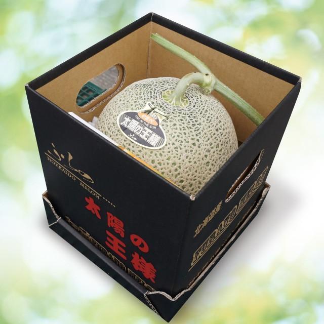 富良野山部産赤肉メロン太陽の王様2.2kg 1玉 : 帯広中央青果 - 通販