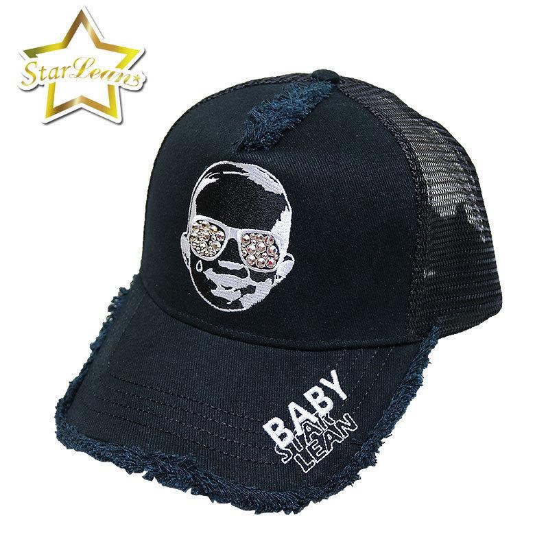 大割引 Lean Star スターリアン ラインストーンメンズカジュアル 刺繍 ベイビー フリンジ Cap 帽子 Babyラインストーン刺繍メッシュ キャップ Lean スターリアン Star Baby刺繍メッシュキャップ 帽子 Bredgade28 Dk