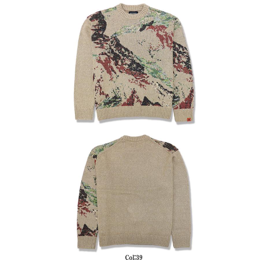 SCOTCH&SODA  スコッチアンドソーダ セーター アートワーク ドロップショルダー SWEATER 長袖 秋冬 プルオーバー メンズ カジュアル 181641の画像