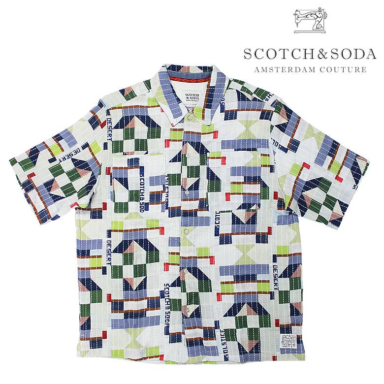 SCOTCH＆SODA（スコッチアンドソーダ） 半袖シャツ カジュアルシャツ 
