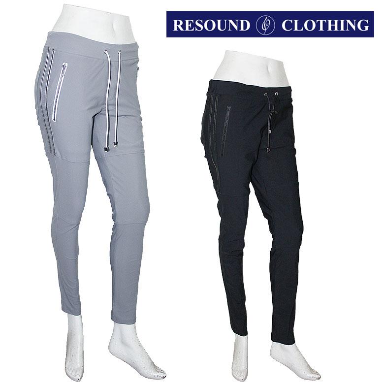 RESOUND CLOTHING リサウンドクロージング ジョンソンラインナイロンパンツ イージーパンツ ボトムス 黒 ブラック グレー スポーツ 朝倉 梅本 メンズ | RESOUND CLOTHING