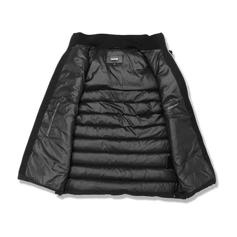 MACKAGE マッカージュ ダウンベスト ライトダウン brody インナーダウン ラバーロゴ ナイロン地 メンズ ロングシーズン フラップ 贅沢の画像