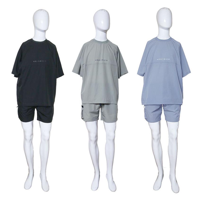 ARMYRICH アーミーリッチ ストレッチナイロンTシャツセットアップ 半袖