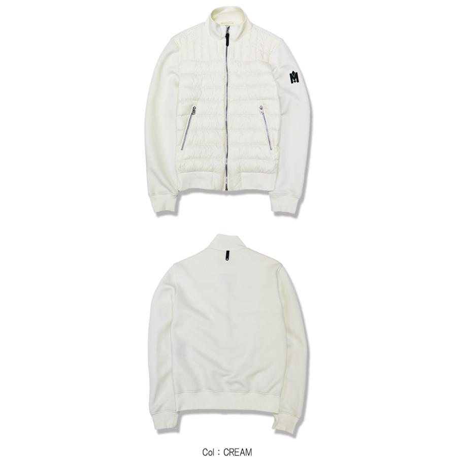 MACKAGE マッカージュ ダウンジャケット コンビダウン COLLIN-R インナーダウン ロゴパッチ ナノダウン メンズ ロングシーズン 贅沢の画像