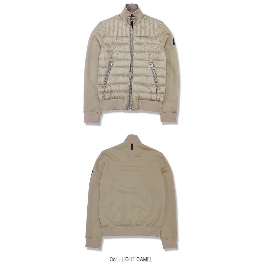 MACKAGE マッカージュ ダウンジャケット コンビダウン COLLIN-R インナーダウン ロゴパッチ ナノダウン メンズ ロングシーズン 贅沢の画像