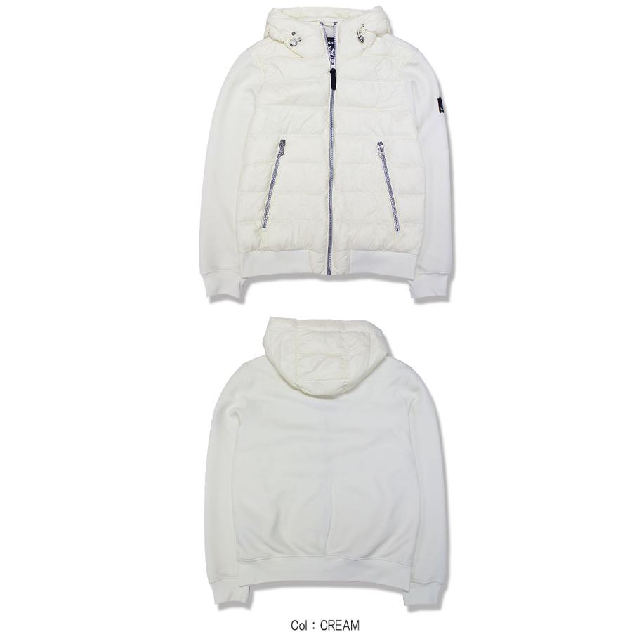 MACKAGE マッカージュ ライトダウンジャケット コンビダウン FRANK-R インナーダウン ロゴパッチ 光沢感 メンズ ロングシーズン 高級の画像