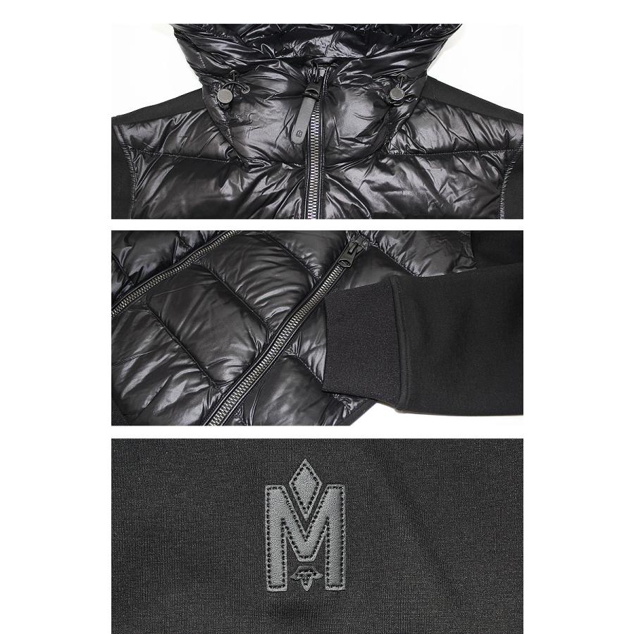 MACKAGE マッカージュ ライトダウンジャケット コンビダウン FRANK-R インナーダウン ロゴパッチ 光沢感 メンズ ロングシーズン 高級の画像