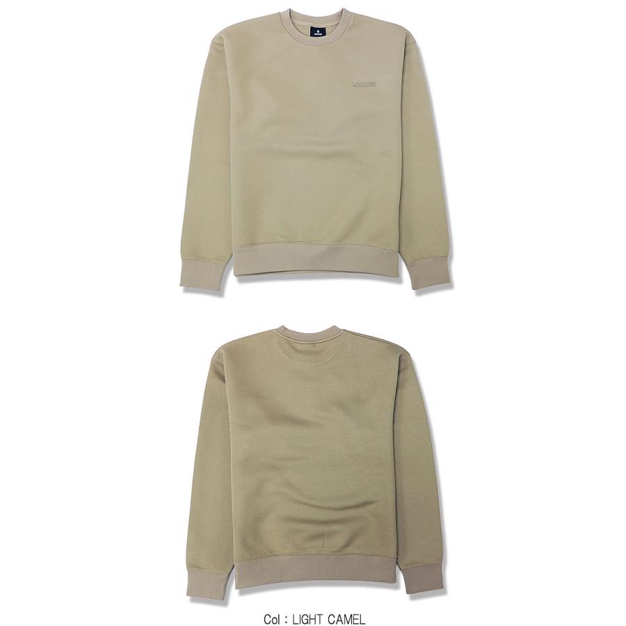 MACKAGE マッカージュ スウェットトレーナー スウェットシャツ スエット JULIAN ボンディング加工 同系色ラバーロゴ メンズ クラシック 贅沢の画像