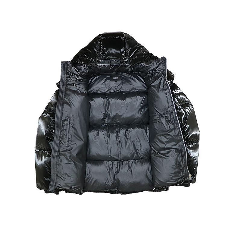 MACKAGE マッカージュ ダウンジャケット 定番アイテム KENT-GLO ドロップショルダー ロゴパッチ 秋冬 暖かい 肉厚 メンズ 光沢感 贅沢の画像