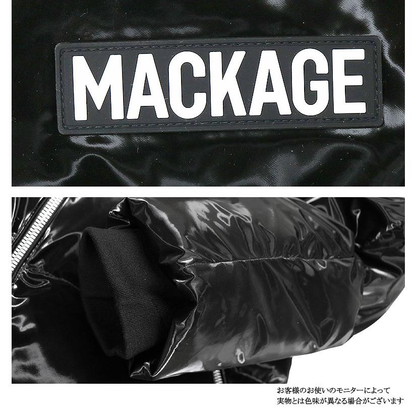 MACKAGE マッカージュ ダウンジャケット 定番アイテム KENT-GLO ドロップショルダー ロゴパッチ 秋冬 暖かい 肉厚 メンズ 光沢感 贅沢の画像