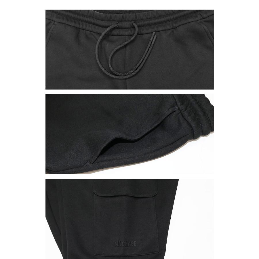 MACKAGE マッカージュ スウェットパンツ スエット MARVIN ボンディング加工シリコンロゴ リラックス メンズ クラシック 贅沢の画像