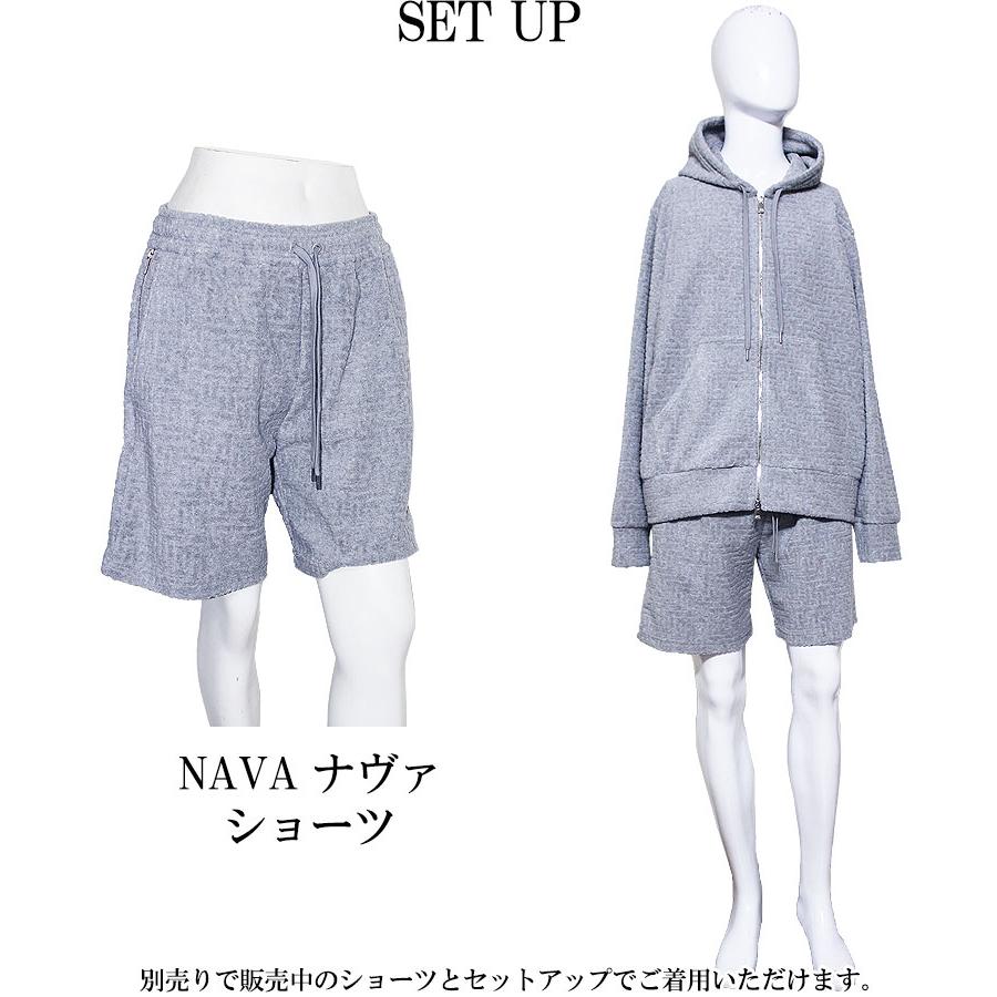 TATRAS タトラス パーカー HOODIE ジップアップ DOVINO ドヴィーノ モノグラムパターン 吸湿速乾性 ジャカード セットアップ可 メンズ 大人の画像
