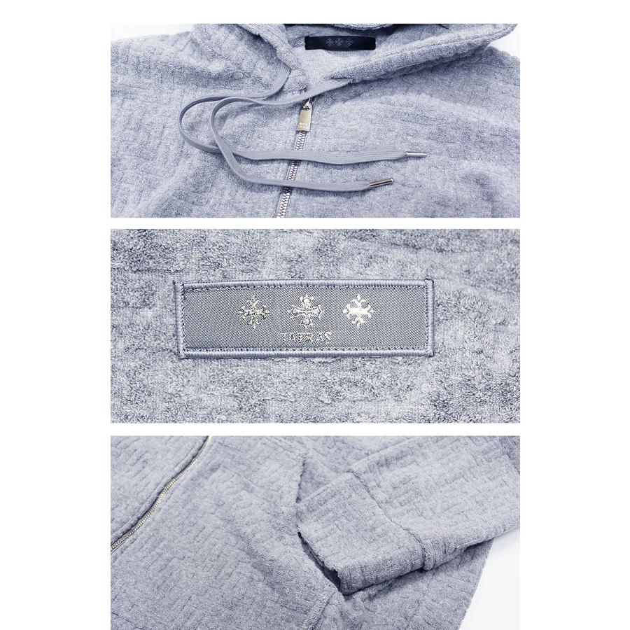 TATRAS タトラス パーカー HOODIE ジップアップ DOVINO ドヴィーノ モノグラムパターン 吸湿速乾性 ジャカード セットアップ可 メンズ 大人の画像