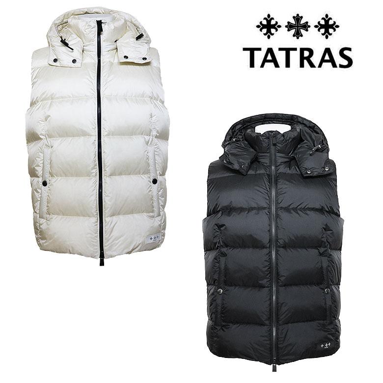 美品 希少色 TATRAS タトラス ポセイドン ダウンベスト フード取り外し