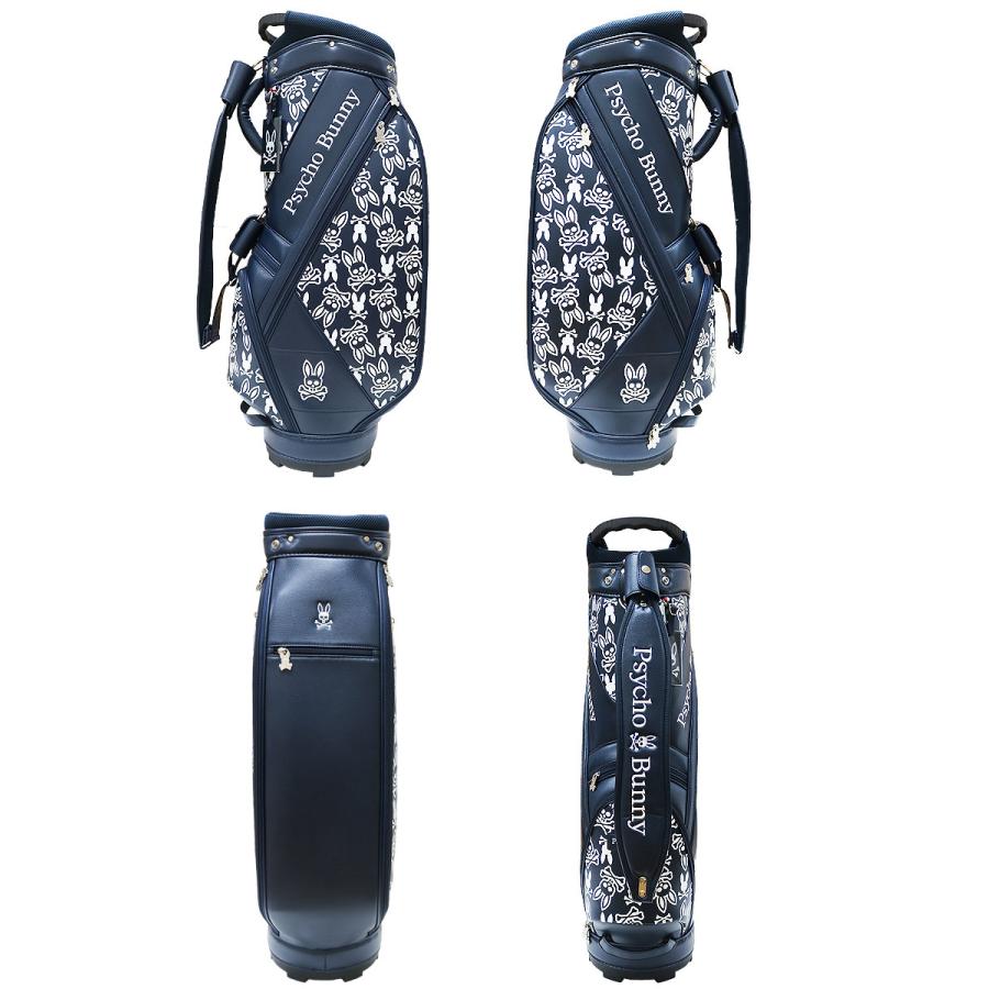 サイコバニー PSYCHO BUNNY モノグラム キャディバッグ ネイビー Psycho Bunny（サイコバニー） キャディバッグ MONOGRAM キャディ