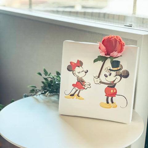 生きているアート ミッキー ミニー 花瓶アート D Canvas 通販 Yahoo ショッピング