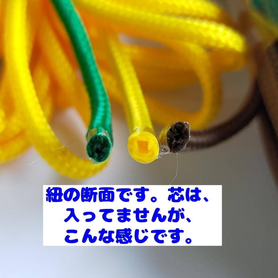 スピンドルコード ナップサック 紐 持ち手 直径約約4mm 10m 50.赤