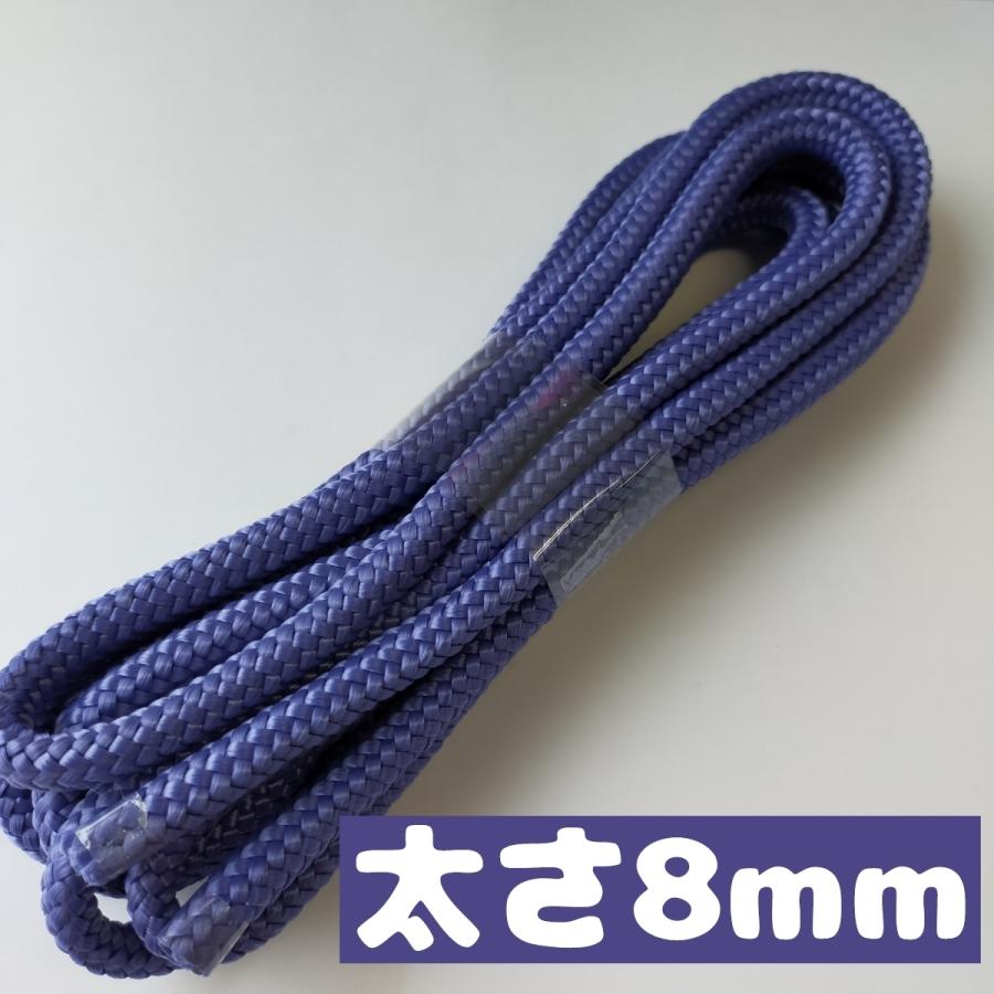 スピンドルコード ナップサック 紐 持ち手 直径約約8mm 3m 55.淡紫