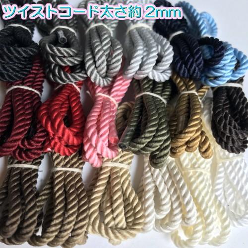 ツイストコード 手芸 巾着紐 巾着ひも ラッピング 紐 手芸用品 紐 手芸材料 カラー紐 太さ 約2mm 3m 5304 5304 3m D Collect Shop 通販 Yahoo ショッピング