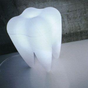 TOOTH LAMP Propaganda フロアライト 歯型 ユニーク LED電球付キャンペーン中 の商品画像