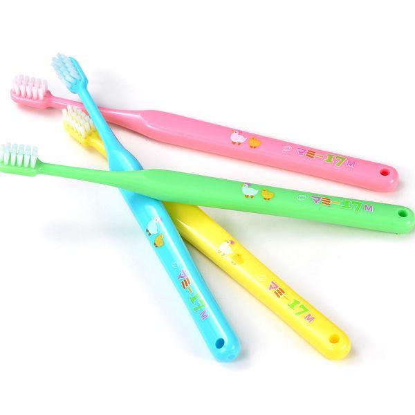 歯ブラシ オーラルケア マミー17仕上げ磨き歯ブラシ S(ソフト) ピンク