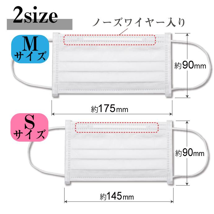 マスク 不織布 日本製 FUJIあんしんマスク そら色(ブルー) Mサイズ