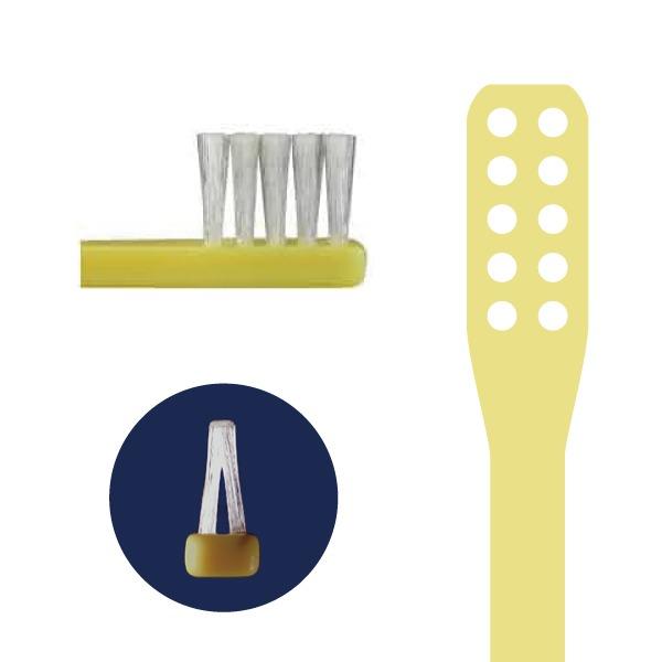 つまようじ法 歯ブラシ V7(ブイセブン)ふつう コンパクトヘッド／5本入り(メール便4点まで) 49703 歯科医院専売品の